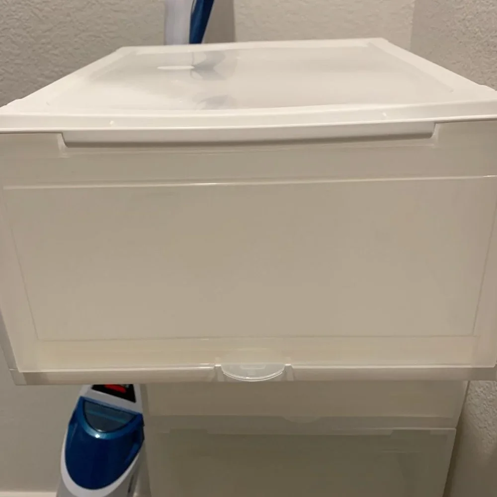Shoe Storage Box Wide White Front Entry